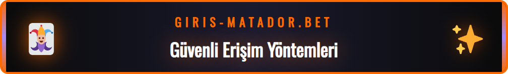 Matador Bet Resmi sitesine güvenli erişim adımlarını gösteren şema.
