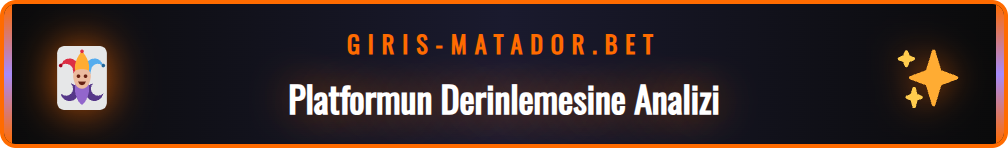 Matadorbet platformunun detaylı analizi ve arayüz özellikleri.