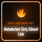 Matadorbet giriş güncel link arayüzü ve platformun logosu.